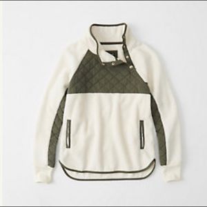 Abercrombie Asymmetrical Snap Up Fleece